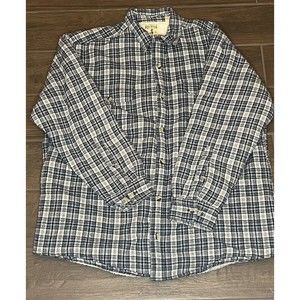 Red Head Shirt Mens XL  Blue Plaid Flannel Sherpa Lined Heavyweight Workwear